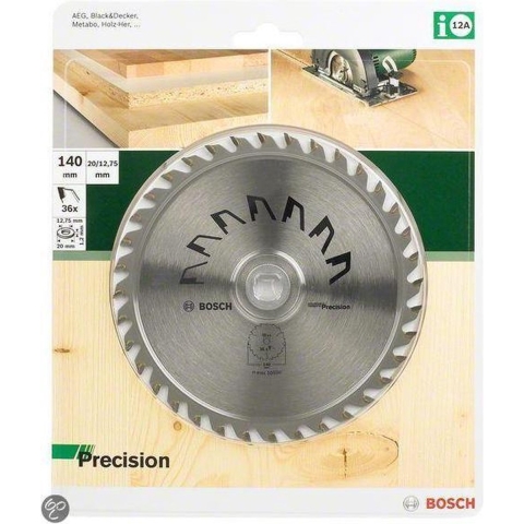 Bosch Accessoires Cirkelzaagblad Precision 140X2X20/127,T36 - 2609256850