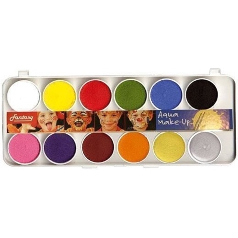Schmink palet 12 kleuren - Schminken - Kinderfeestje/Carnaval/Halloween -