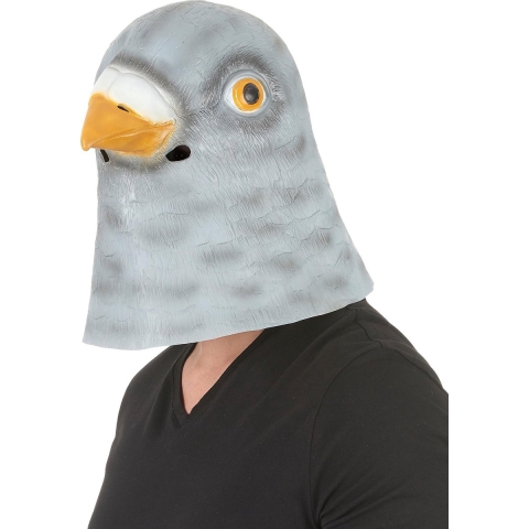 Dierenmasker duif vogel - latex - volwassenen - hoofdmasker -