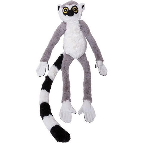 Pluche knuffel ringstaart Maki - aap - 60 cm - knuffeldier - speelgoed - voor kinderen - jungledier -