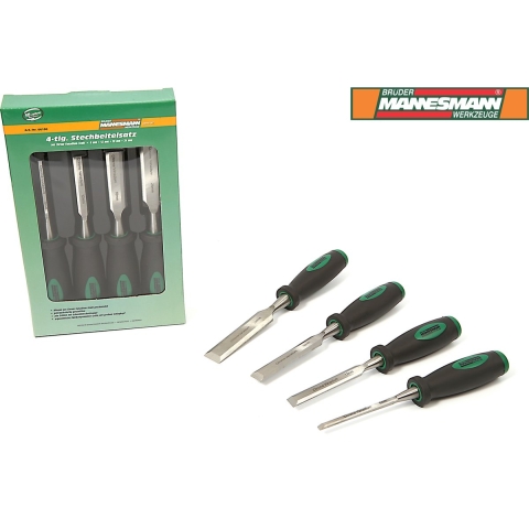 Brüder Mannesmann Houtsteekbeitelset 4 dlg (Hobby) - 66100