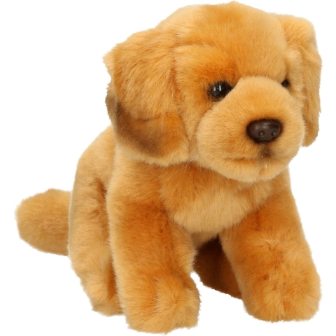 Knuffeldier hond Golden Retriever - zachte pluche stof - premium knuffels - lichtbruin - 15 cm -