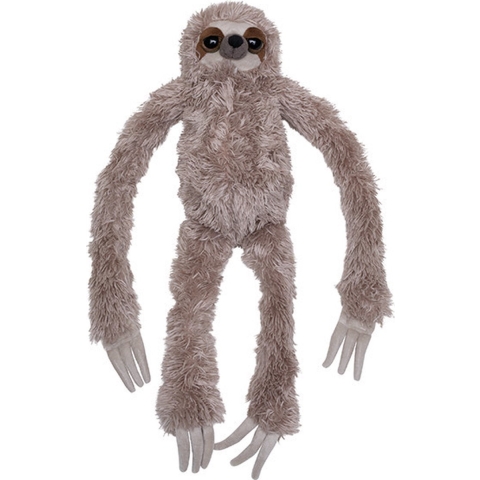Pluche knuffel luiaard - 60 cm - knuffeldier - beige - speelgoed - kinderen - hangdieren -