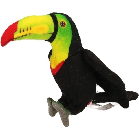 Toekan knuffel vogel 15 cm -
