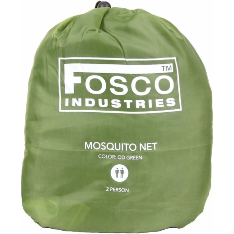 Muggennet - groen - polyester - D50 cm / H230 cm - 2 personen - klamboe - muskietennet -