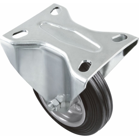 AMIG bokwiel/transportwiel - D160mm - rubber - 200kg - rollager -