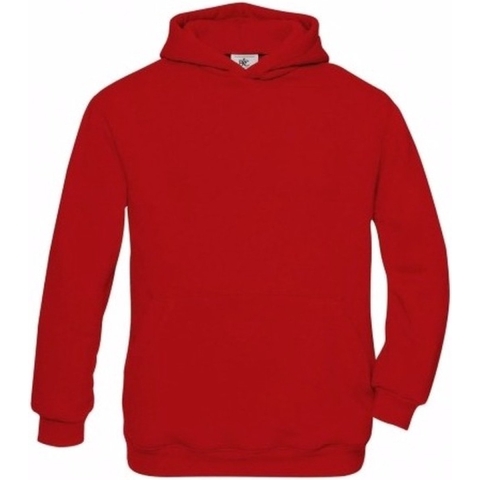 Rode katoenmix sweater met capuchon voor jongens 7-8 jaar (122/128) -