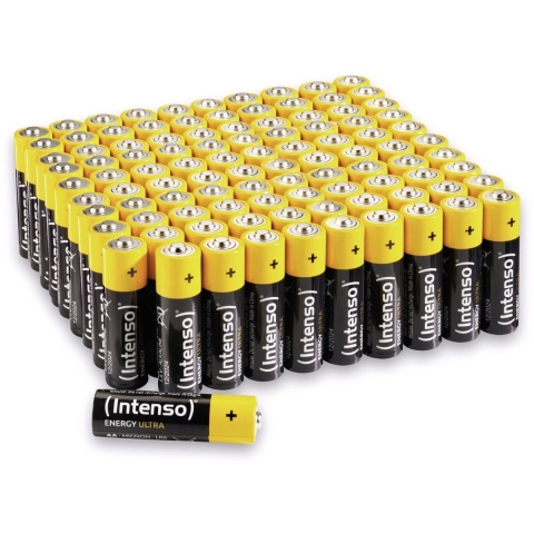 Intenso 7501521 AA batterij (penlite) Alkaline 2600 mAh 1.5 V 100 stuk(s)