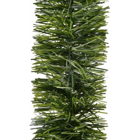 5x Groene dennen kerstslingers 270 cm kerstboom versieringen -