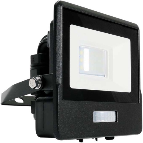 V-Tac LED Bouwlamp | 10W | 3000K | IP65 | met Sensor | Body Zwart - 9335200