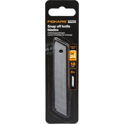 Fiskars CarbonMax reserve afbreekmes | 18 mm | 5 stuks | 1027232 - 1027232