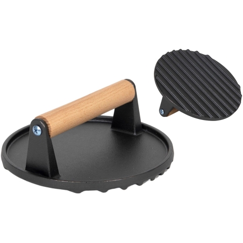Blackwell Gietijzeren hamburgerpers / grillpers / vleespers - cast iron - ø 18 cm