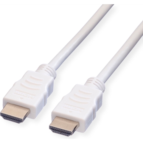 VALUE HDMI High Speed Cable met Ethernet M-M, wit, 10 m