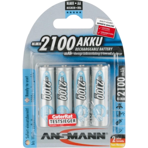 Ansmann maxE HR06 Oplaadbare AA batterij (penlite) NiMH 2100 mAh 1.2 V 4 stuk(s)