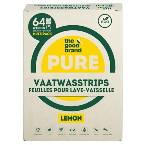 The Good Brand Pure Vaatwasstrips Lemon