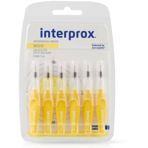 3x Interprox Ragers Mini Geel PHD 1.4 6 stuks