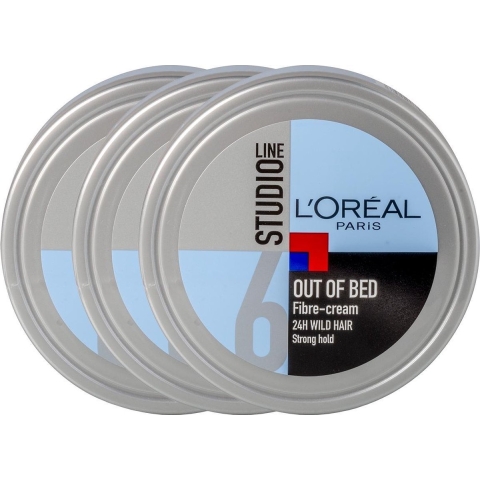 3x L'Oréal Studio Line Special FX Out of Bed Fibre Cream 150 ml