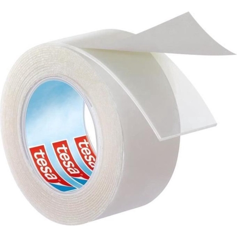 Tesa dubbelzijdig montagetape - 2x - rol - transparant - 1,5 meter - extra sterk - tape -