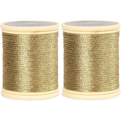 Draad op rol - 2x - 40 meter - metallic - hobbydraad - Hobby/knutsel touw -