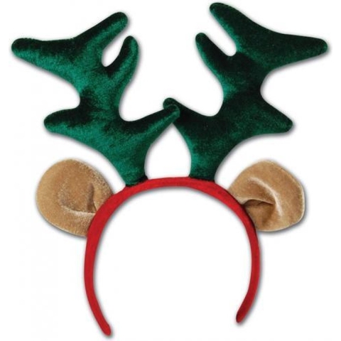 4x stuks kerst diadeem met rendier gewei -