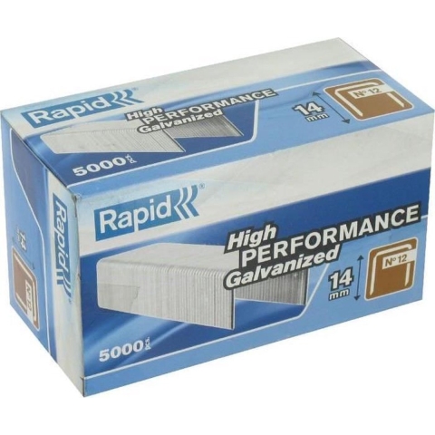 Rapid Nr. 12 vlakdraadnieten 14 mm, 5.000 stuks - 40100521 - 40100521