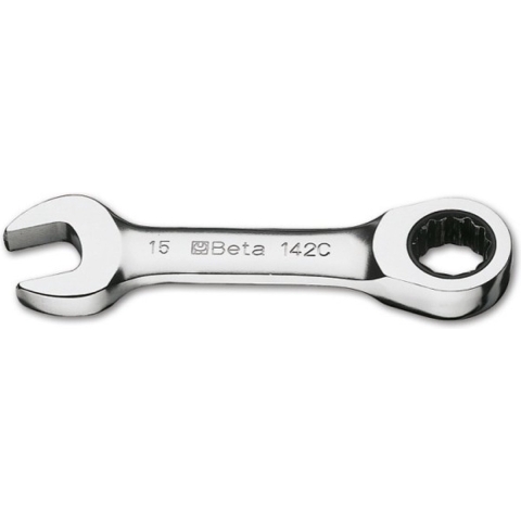Beta Omschakelbare ratelringsteeksleutels, recht kort model 142C 14 - 001420114