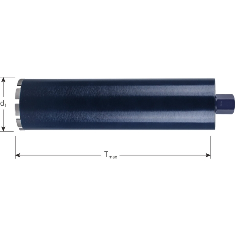 Rotec Diamantboor NAT 28x400x1.1/4 ring 2,5x9,0 blauw - 7700281