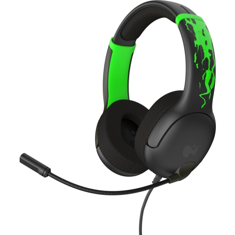 PDP Gaming Airlite Wired Stereo Headset - Jolt Green (Glow in the Dark)