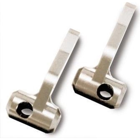 Steering blocks, titanium-anodized 6061-t6 aluminum (left & right) (for use with 25 and 30-degree caster blocks)