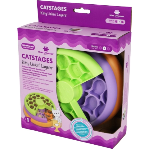 Nina Ottosson Kitty Lickin'Layers kattenpuzzel 1 stuk