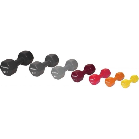 Toorx Vinyl Dumbbell - Per Stuk - 0,5 kg - Geel
