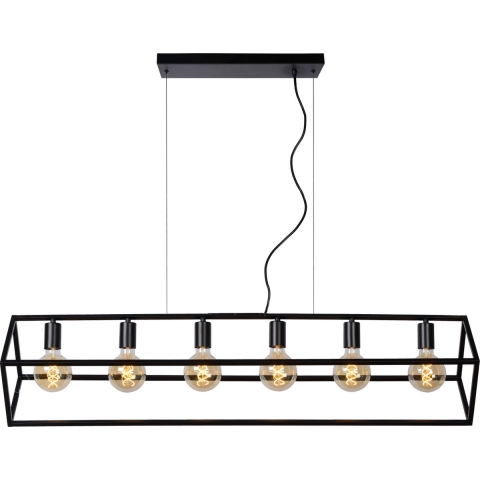 Lucide Fabian - Hanglamp - 120 X 25 X 161 Cm - Zwart