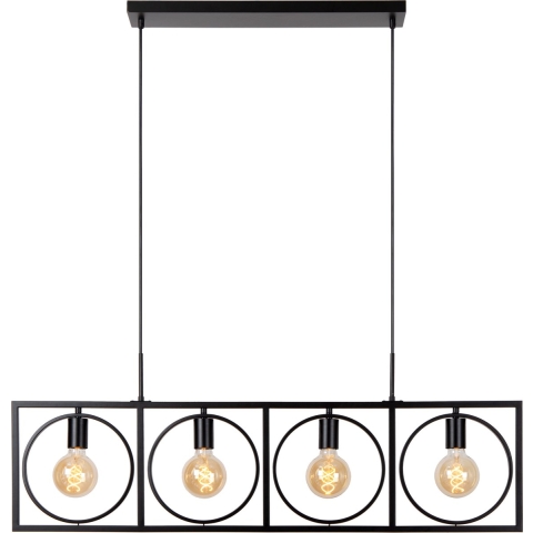 Lucide Suus - Hanglamp - 107,8 X 23,5 X 160 Cm - Zwart