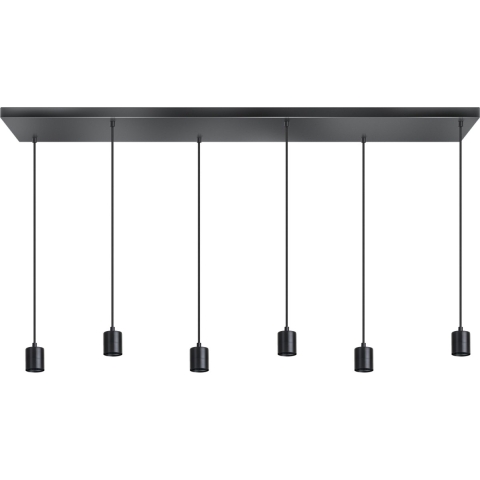 ETH Origin - Hanglamp Zonder Glas - 130 X 25 X 200 Cm - Zwart