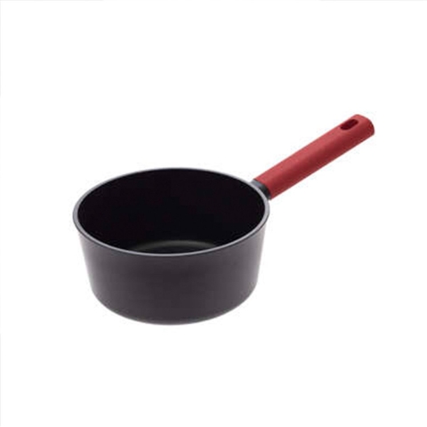 Steelpan/sauspan - Alle kookplaten geschikt - zwart - dia 19 cm -