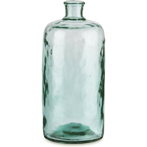 Giftdecor Bloemenvaas Primavera - transparant - gerecycled glas - D19 x H42 cm -