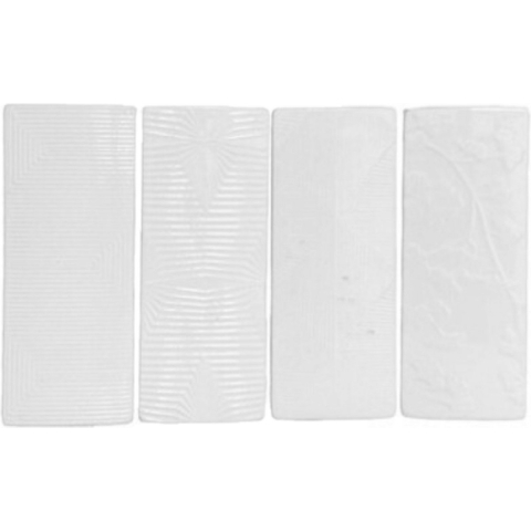 Witte luchtbevochtigers/waterverdampers 4x stuks aardewerk -