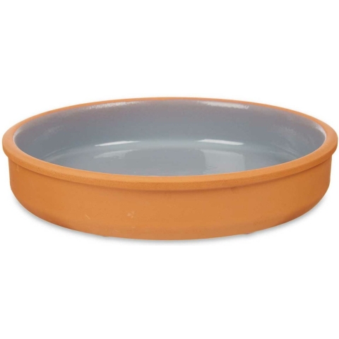 Set 5x tapas/creme brulee schaaltjes - terra/grijs - 4x 16 cm/1x 23 cm -
