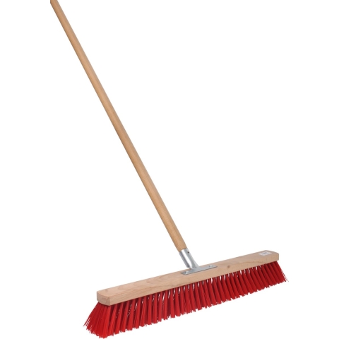 Buitenbezem - FSC hout - nylon - 60 cm - bezemsteel 140 cm -