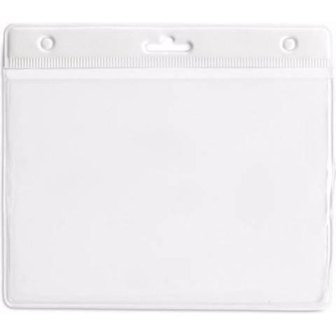 40x Badgehouder wit 11,5 x 9,5 cm -