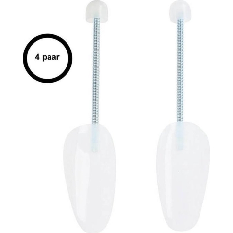 4 Paar witte schoenspanners -