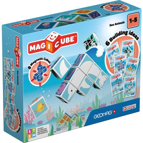 Geomag Magicube Printed Sea & Cards 8 stuks