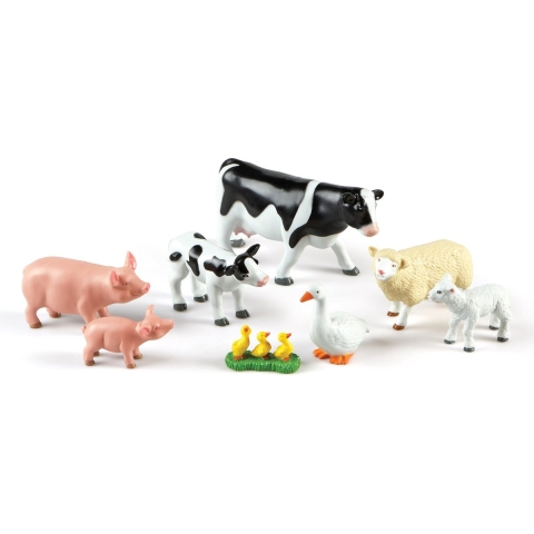 Learning Resources Boerdrijdieren Jumbo mama en baby 8 stuks