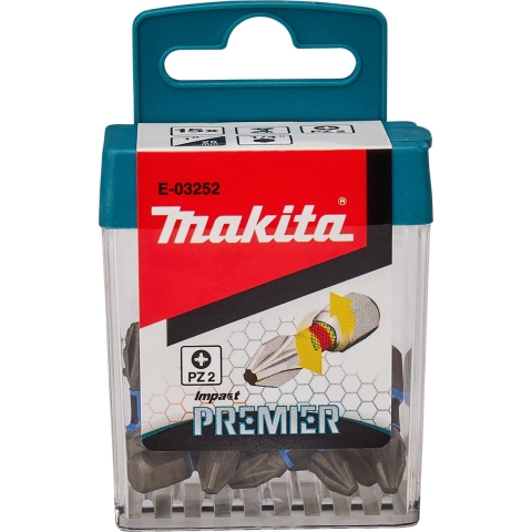 Makita Slagschroefbits PZ2x25mm (15 stuks) XTT Impact Premier - E-03252