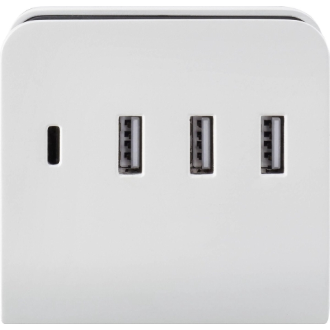VOLTCRAFT UC-4ACX001 USB-oplader 24 W Binnen Uitgangsstroom (max.) 4.8 A 4 x 1x USB-C, 3x USB-A