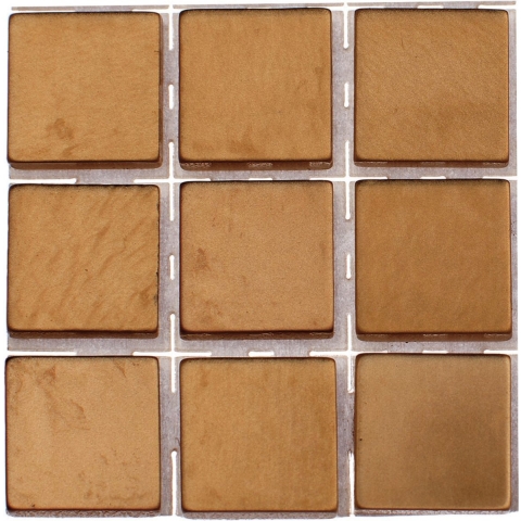 Glorex Hobby - mozaiek stenen/steentjes - brons - 252x stuks - 10 x 10 x 2 mm - knutselen -