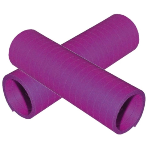 Rollen Serpentines van papier - 10x - paars - 4 meter - 14 x 4 cm - Feestartikelen/versieringen -