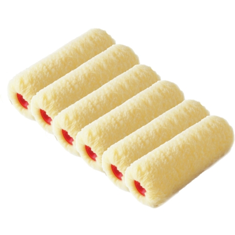 Sorex Muur vacht verfroller - 6x - polyester - 9,6 x 25 cm - Verfspullen - Schilderen -