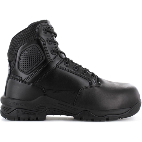 Magnum M801550 Strike Force 6.0 Leather Composite Toe & Plate Waterproof Side Zip - Black - 44