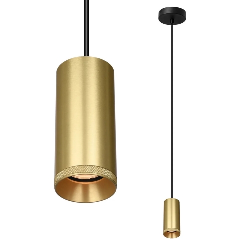 Artdelight Milano - Hanglamp - Ø 6,5 X 150 Cm - Mat Goud